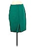 The Pyramid Collection Solid Green Wool Skirt Size 4 - photo 2