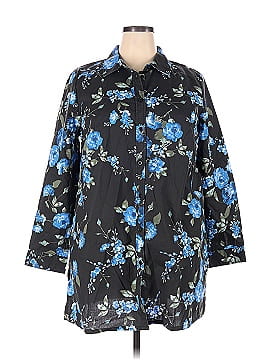 Roaman's Long Sleeve Button-Down Shirt (view 1)
