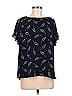 Ann Taylor Factory 100% Polyester Black Short Sleeve Blouse Size M - photo 1