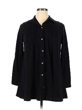 Woman Within Long Sleeve Button-Down Shirt (view 1)