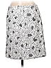 Worth New York Floral White Gray Casual Skirt Size 6 - photo 2