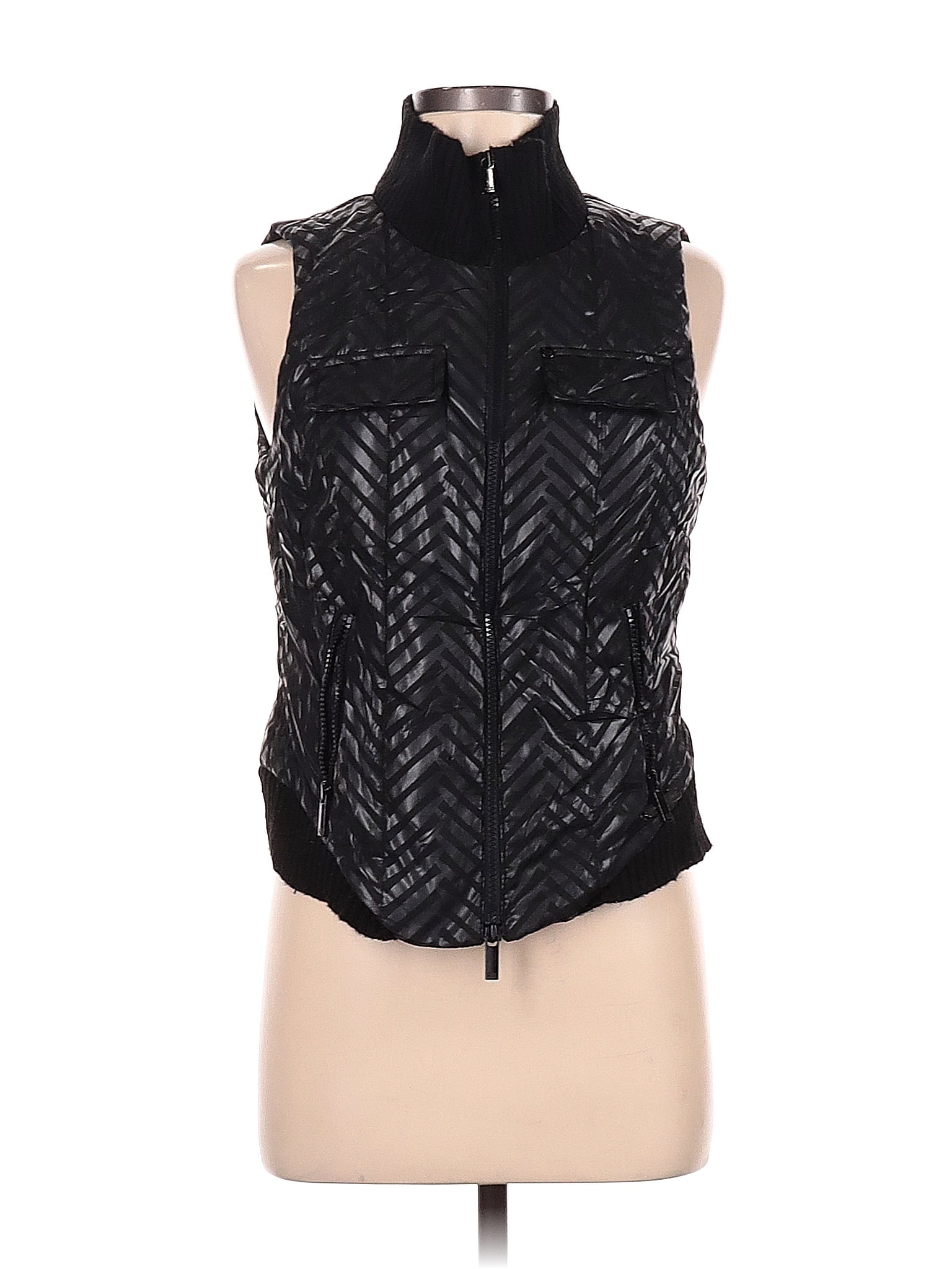 Armani Exchange 100 Polyester Black Vest Size M 68 off thredUP