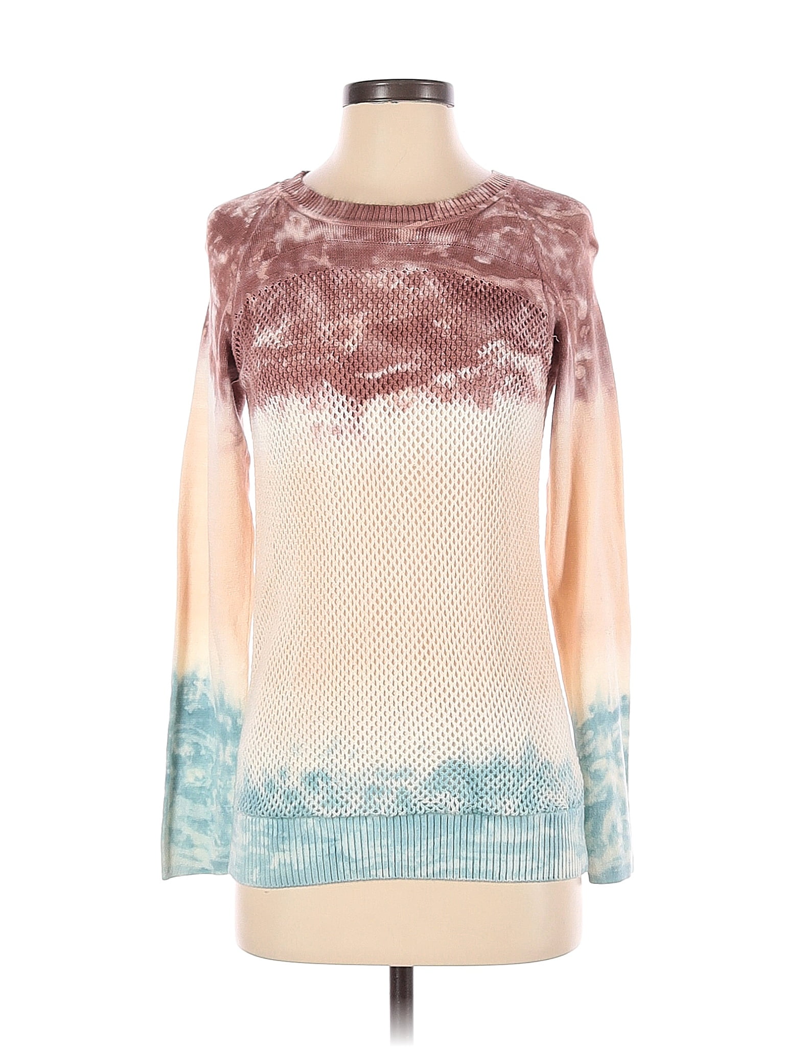 J.Won Fabulous Orange & Blue Ribbed Pullover UK 12 SW001 main image 0