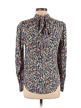 Veronica Beard Long Sleeve Silk Top (view 2)