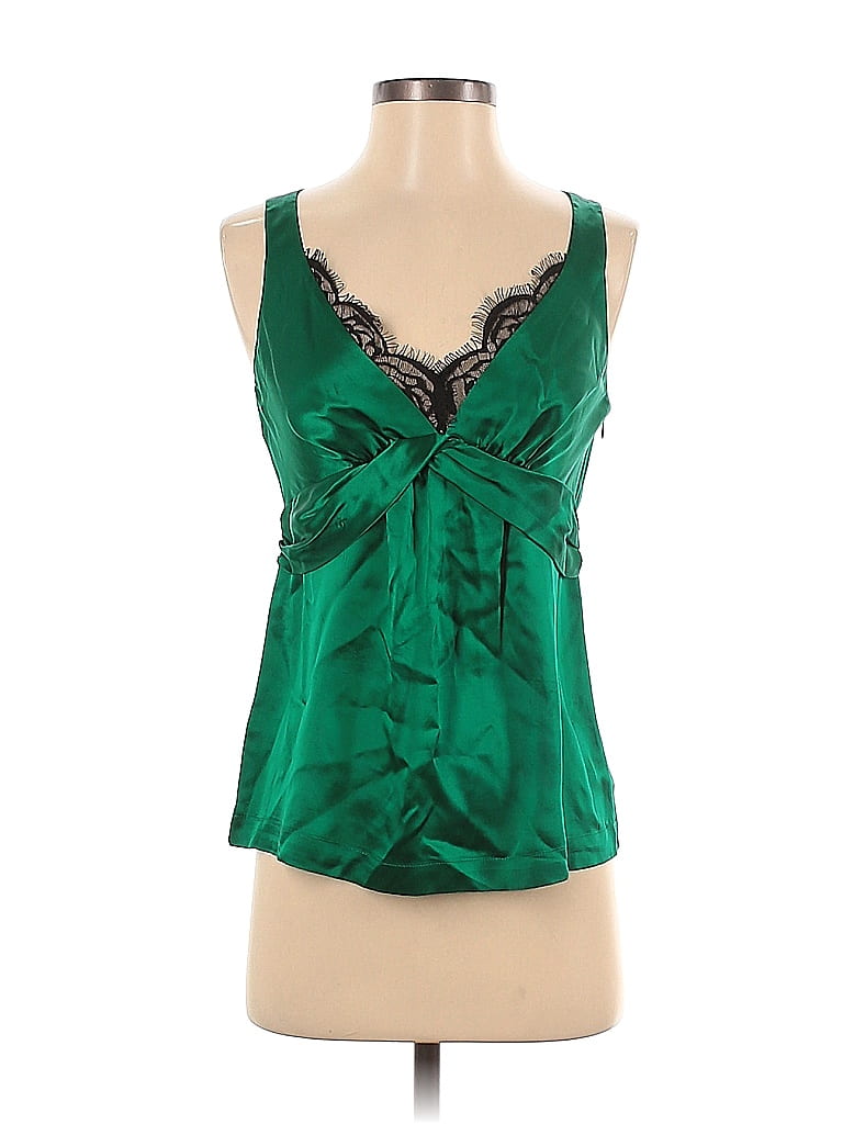 Robert Rodriguez 100% Silk Green Sleeveless Silk Top Size 0 - photo 1
