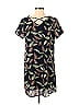 SM Wardrobe 100% Polyester Print Black Casual Dress Size S - photo 1