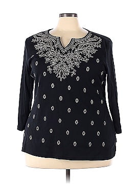 Karen Scott 3/4 Sleeve T-Shirt (view 1)