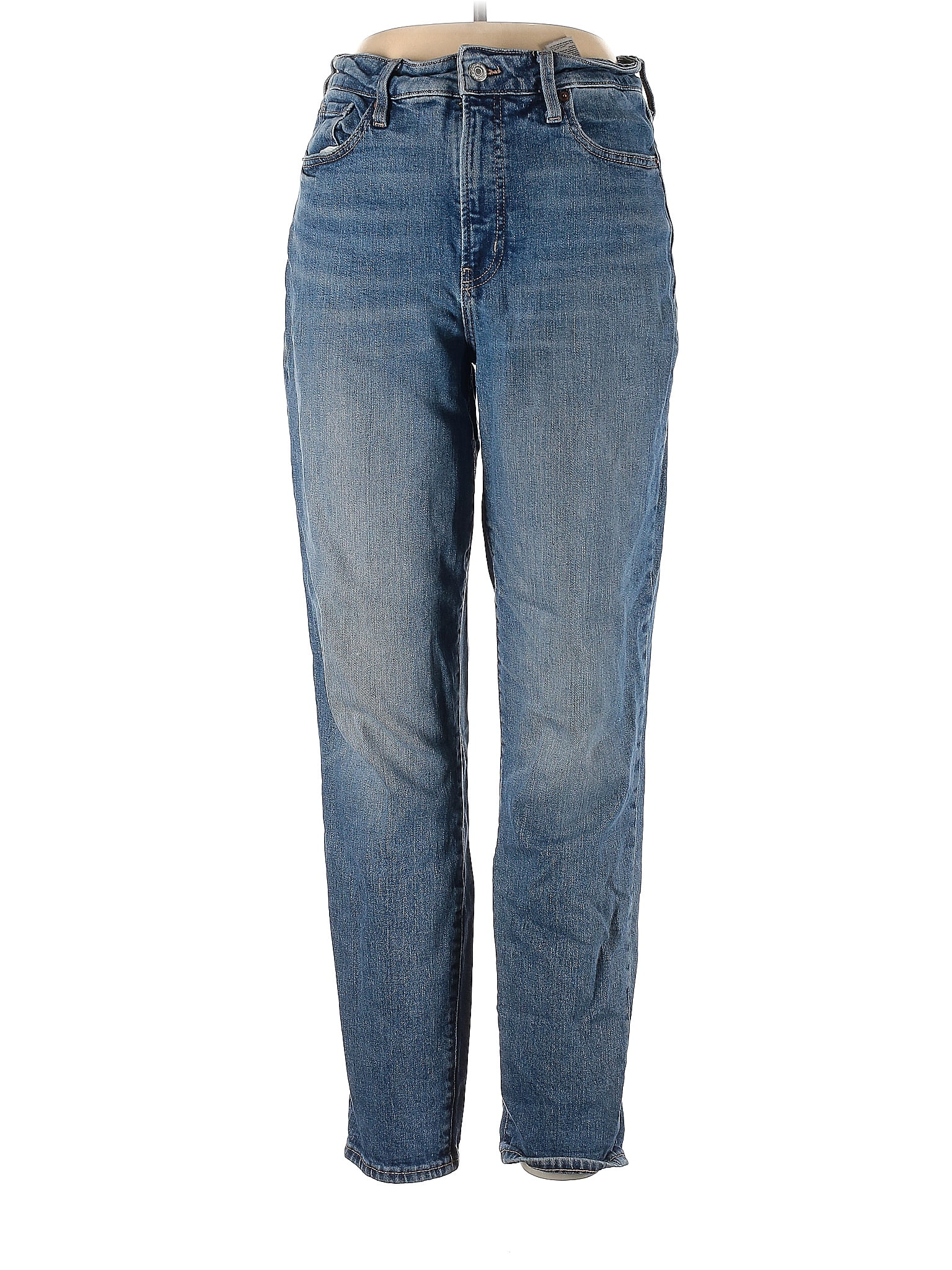 Old Navy Solid Blue Jeans Size 12 (Tall) 52 off thredUP