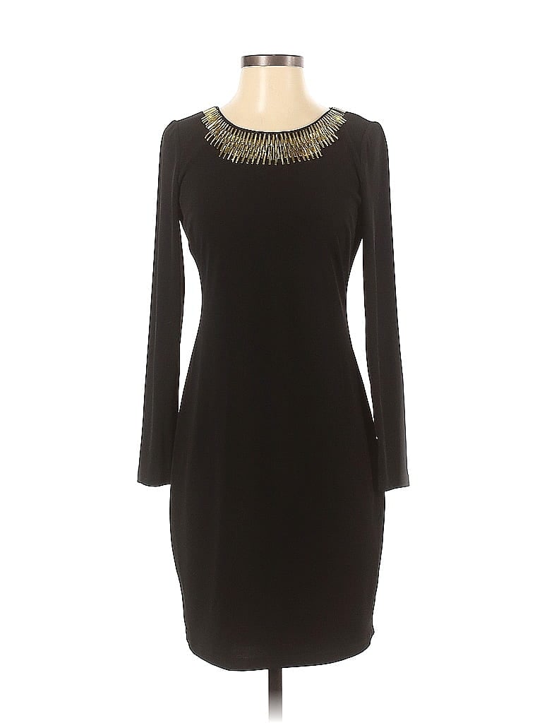 Calvin Klein Solid Black Casual Dress Size 4 (Petite) - 76% off | thredUP