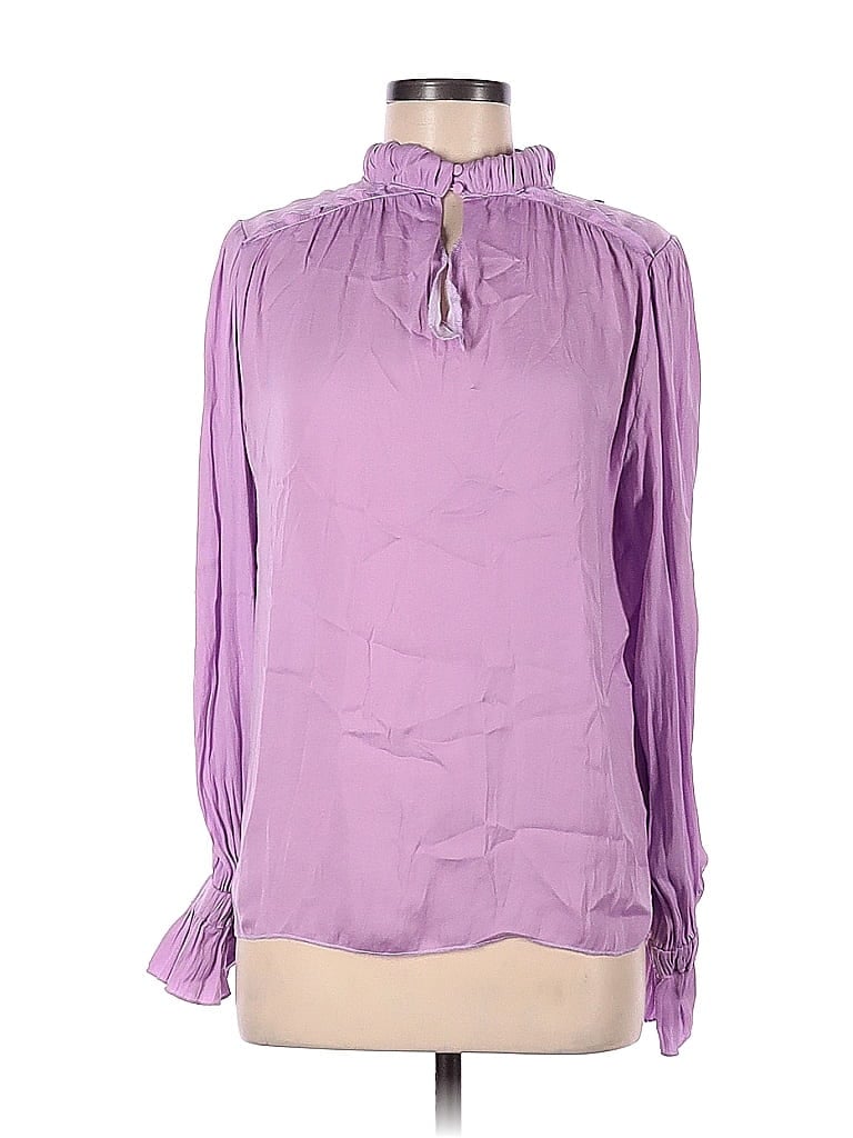 Pre-owned Tcec Long Sleeve Blouse In Purple