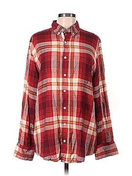 Flannel Long Sleeve Button-Down Shirt (view 1)