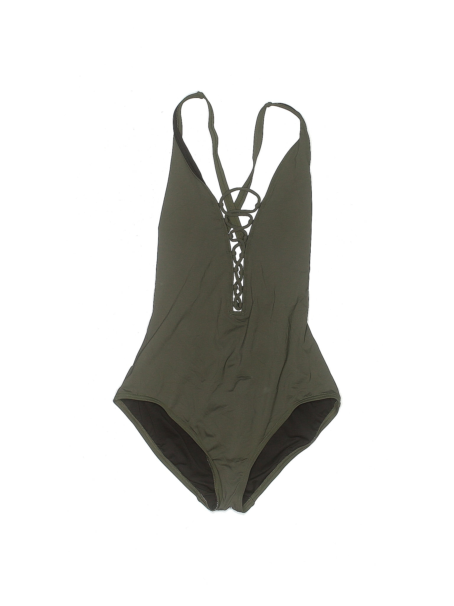 Michael Michael Kors Solid Green One Piece Swimsuit Size 8 64 Off