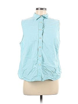 L.L.Bean Sleeveless Button-Down Shirt (view 1)