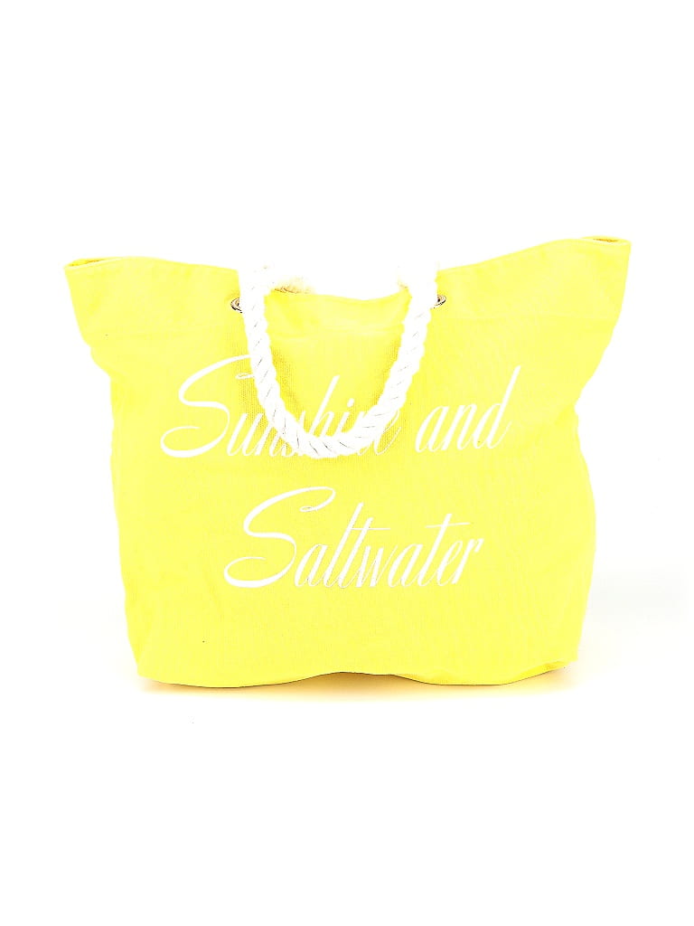 Unbranded Graphic Solid Yellow Tote One Size - photo 1