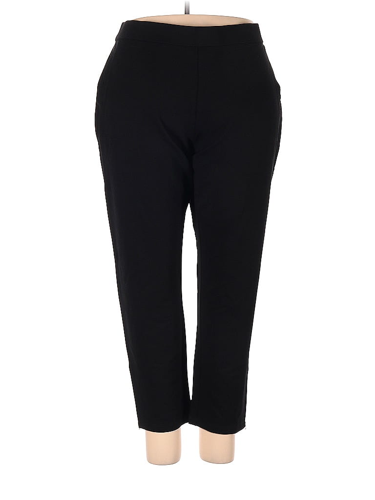 Cj Banks Polka Dots Black Casual Pants Size 2X (Plus) - photo 1