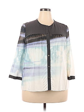 Diane von Furstenberg Long Sleeve Silk Top (view 1)