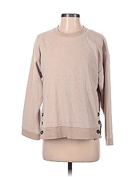 Madewell (Re)sourced Brushed Side-Button Relaxed Sweatshirt (view 1)