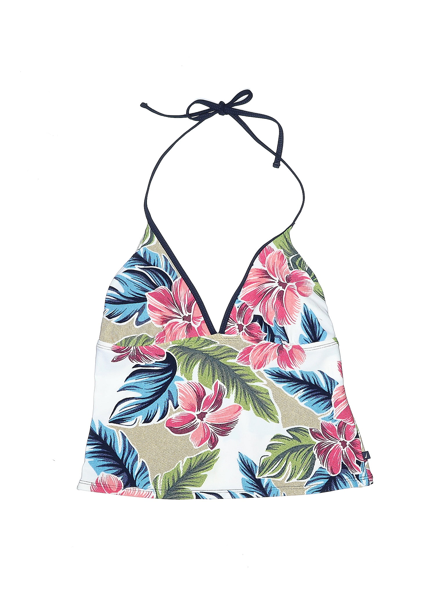 Nautica Tropical Multi Color Blue Swimsuit Top Size 8 56 off thredUP