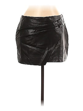 Zara Faux Leather Skirt (view 1)