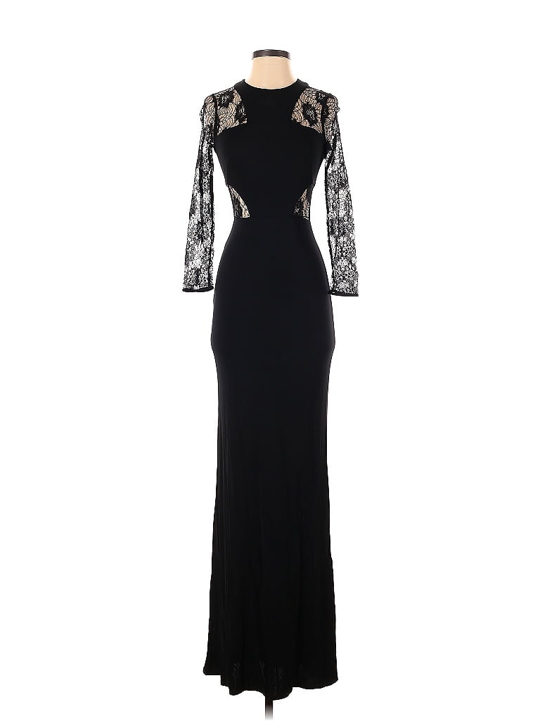 ABS Allen Schwartz 100 Rayon Black Casual Dress Size XS 75 off