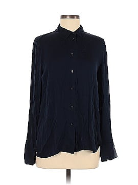 Vince. Long Sleeve Silk Top (view 1)