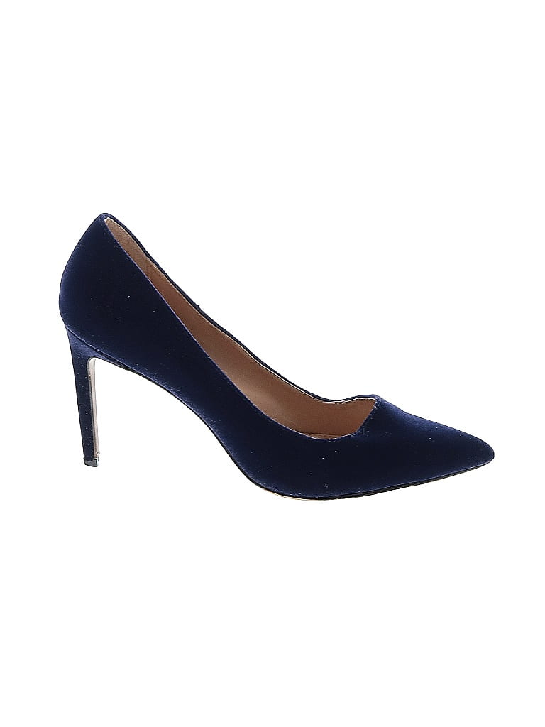 Who What Wear Solid Navy Blue Heels Size 7 50 off thredUP