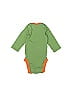 Gerber 100% Cotton Green Long Sleeve Onesie Size 0-3 mo - photo 2