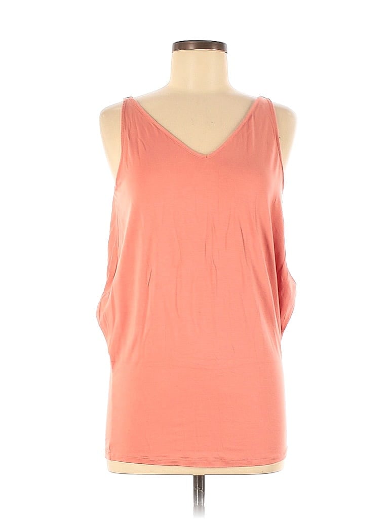 Pre-owned Garnet Hill Sleeveless T-shirt In Orange