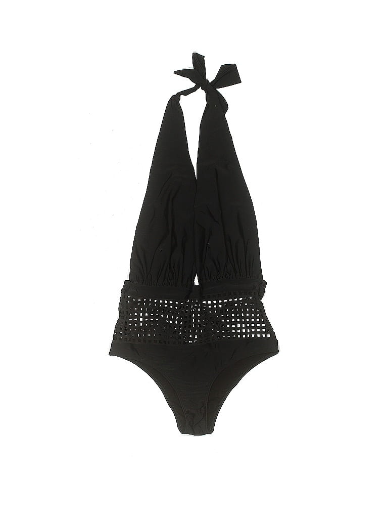 Asos Solid Black One Piece Swimsuit Size 6 64 Off Thredup 4289