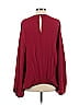 Unbranded 100% Polyester Burgundy Long Sleeve Blouse Size 40 (FR) - photo 2