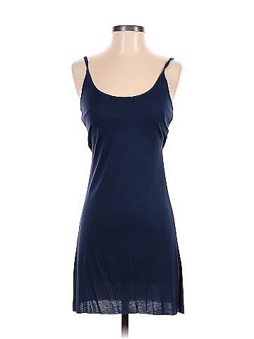 Chan Luu 100 Viscose Solid Navy Blue Casual Dress Size XS 78