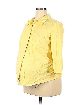 Duo Maternity 3/4 Sleeve Button-Down Shirt (view 1)
