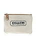 Coach Graphic Solid Gray Ivory Clutch One Size - photo 1