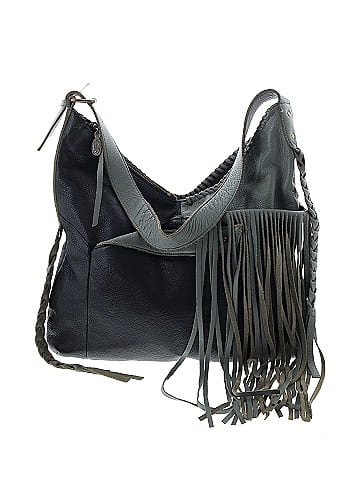 Muxo by Camila Alves Leather Square Hobo w/Fringe on QVC 