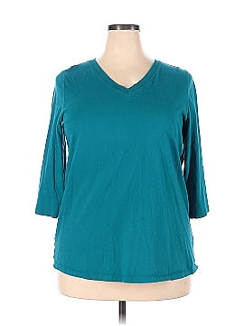 Woman Within 3/4 Sleeve T-Shirt (view 1)