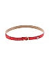 Sézane 100% Leather Solid Red Leather Belt Size M - photo 1
