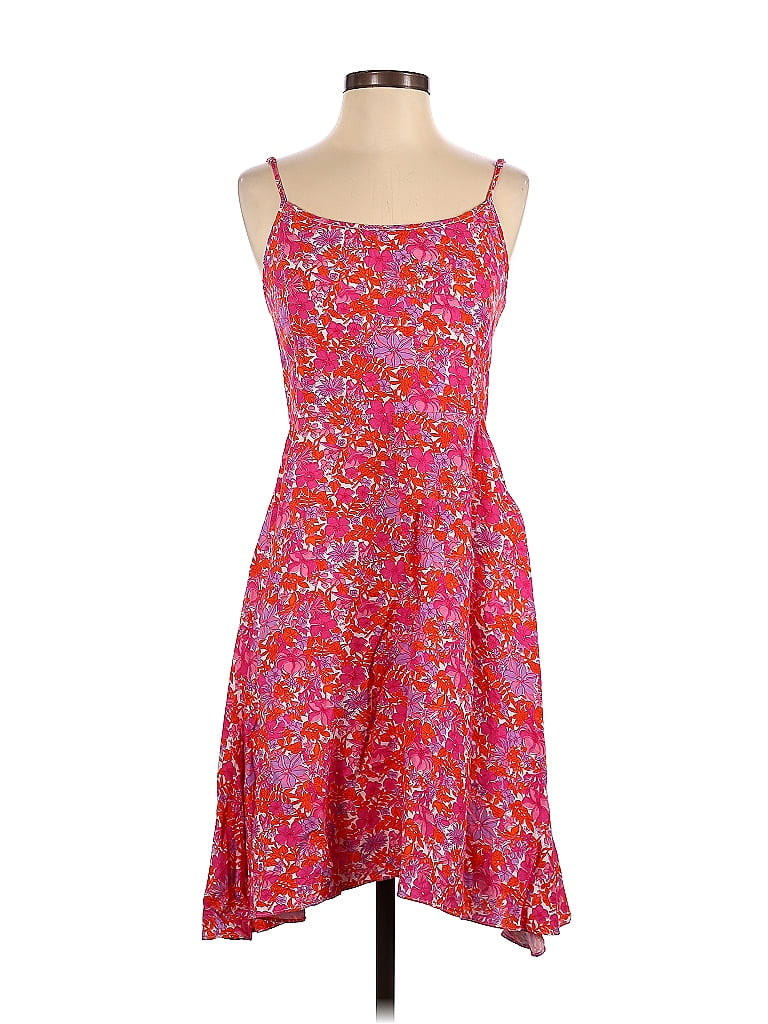 Tuckernuck 100% Linen Floral Multi Color Pink Casual Dress Size XS - 74 ...