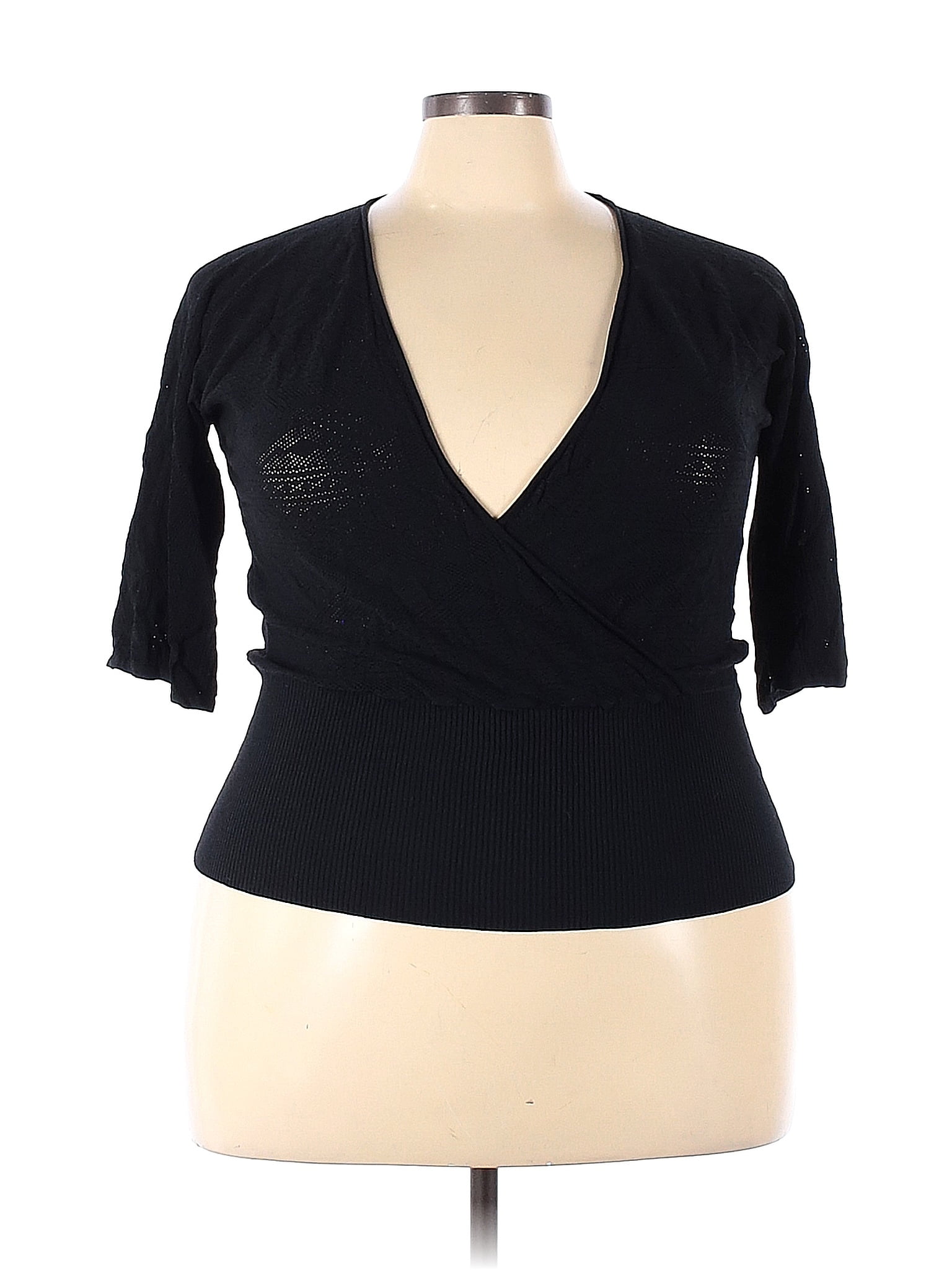Robe Tricot Crochet Avenue Noir & Beige Taille 22-24 Neuve Sans étiquettes