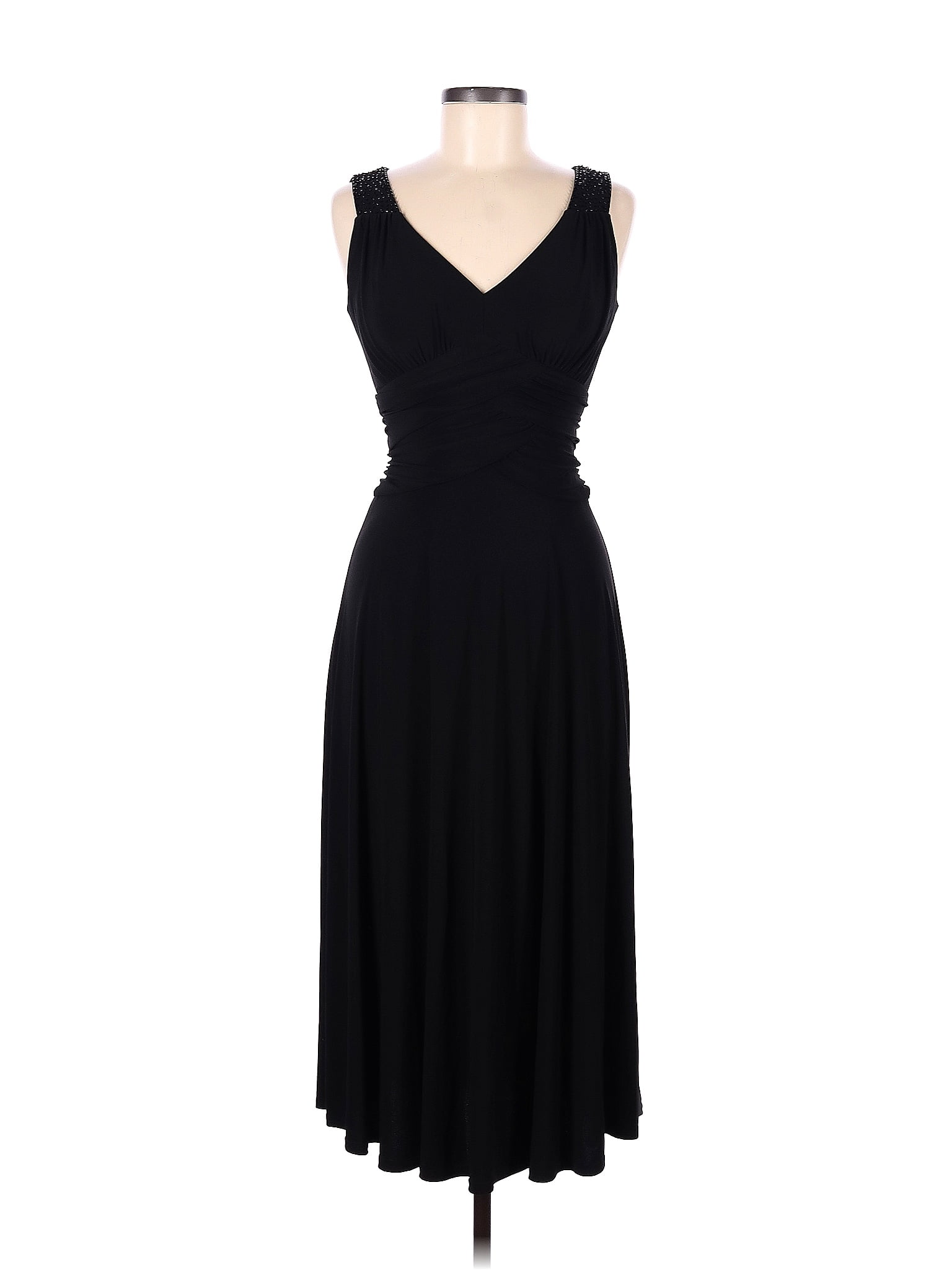 Jessica Howard Solid Black Cocktail Dress Size 6 - 72% off | thredUP