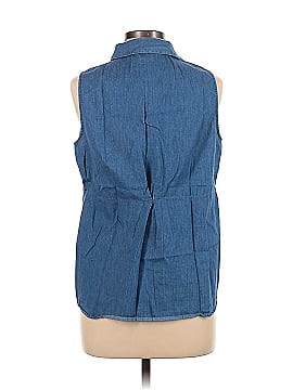 Kelly By Clinton Kelly Sleeveless Button-Down Shirt (view 2)