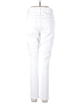 Madewell 10" High-Rise Skinny Crop Jeans in Pure White: Button-Front Edition (view 2)