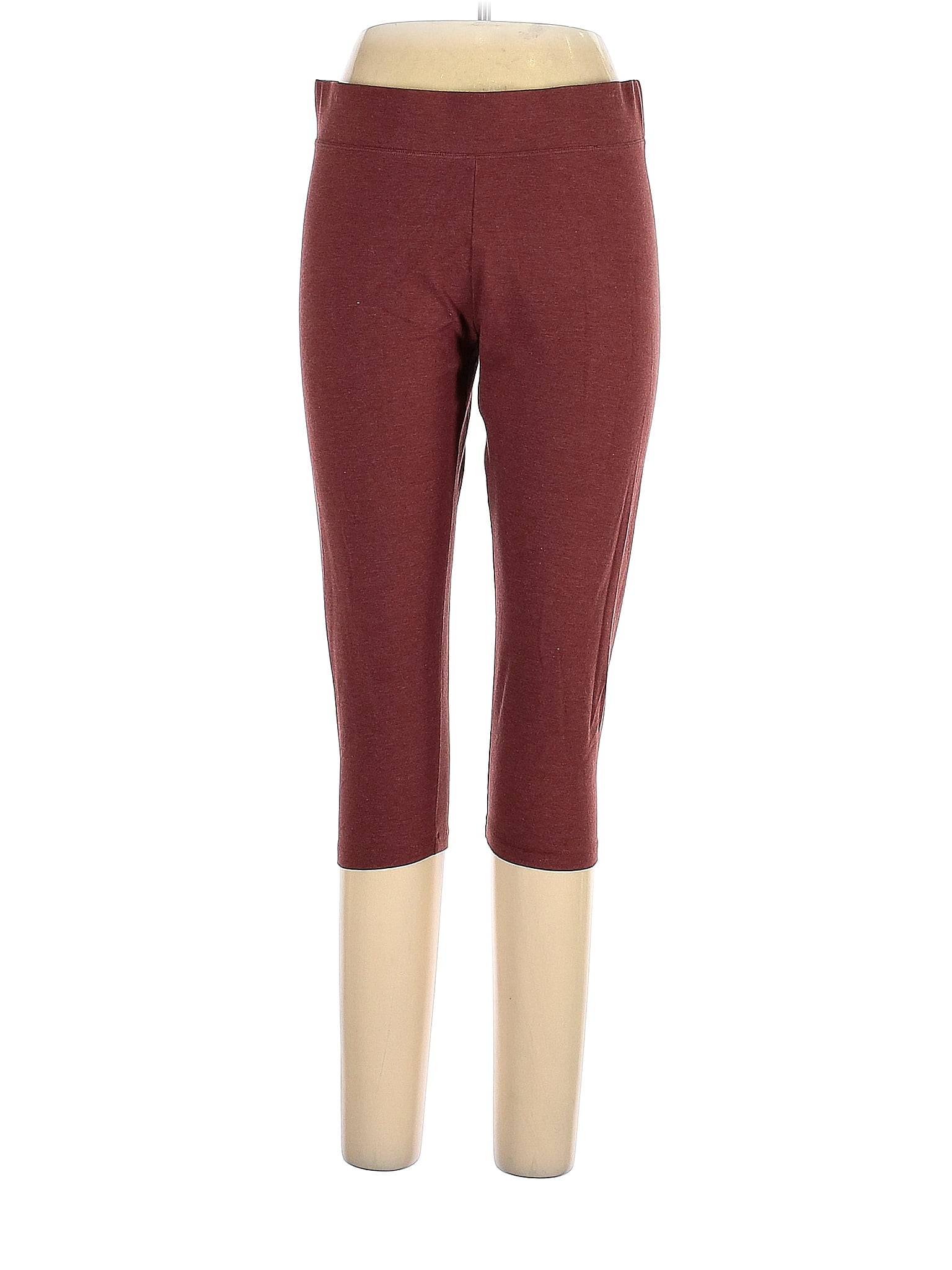 Sonoma Goods for Life Maroon Burgundy Leggings Size L - 48% off | thredUP