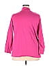Woman Within 100% Cotton Solid Pink Long Sleeve T-Shirt Size 22 (1X) (Plus) - photo 2