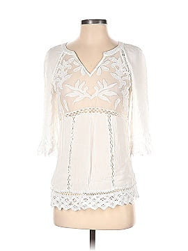 Pale Sky 3/4 Sleeve Blouse (view 1)