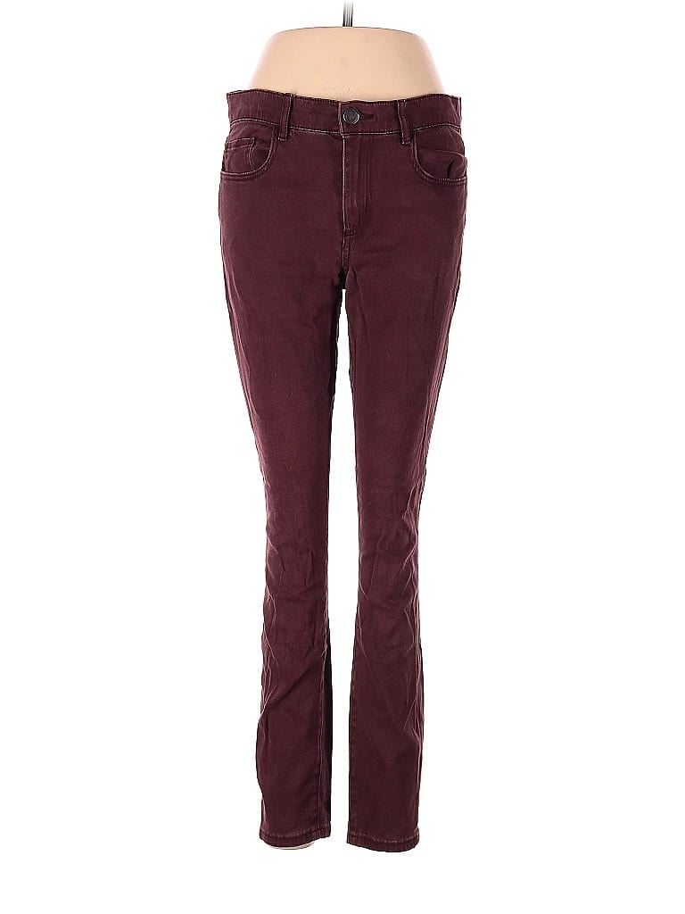 Pre-owned Assorted Brands Jeans In Burgundy