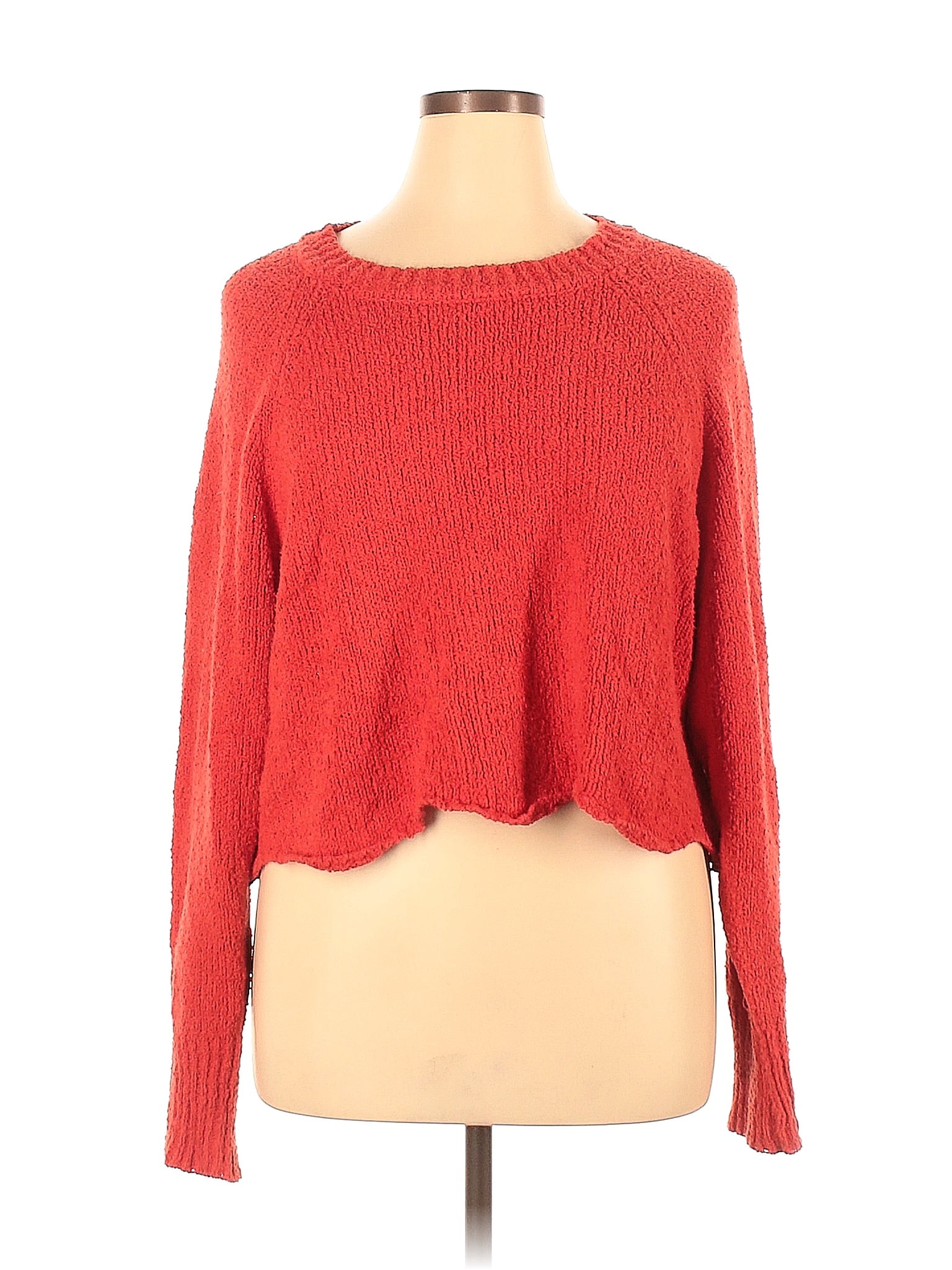 Cotton Emporium Color Block Red Pullover Sweater Size XL 59 off