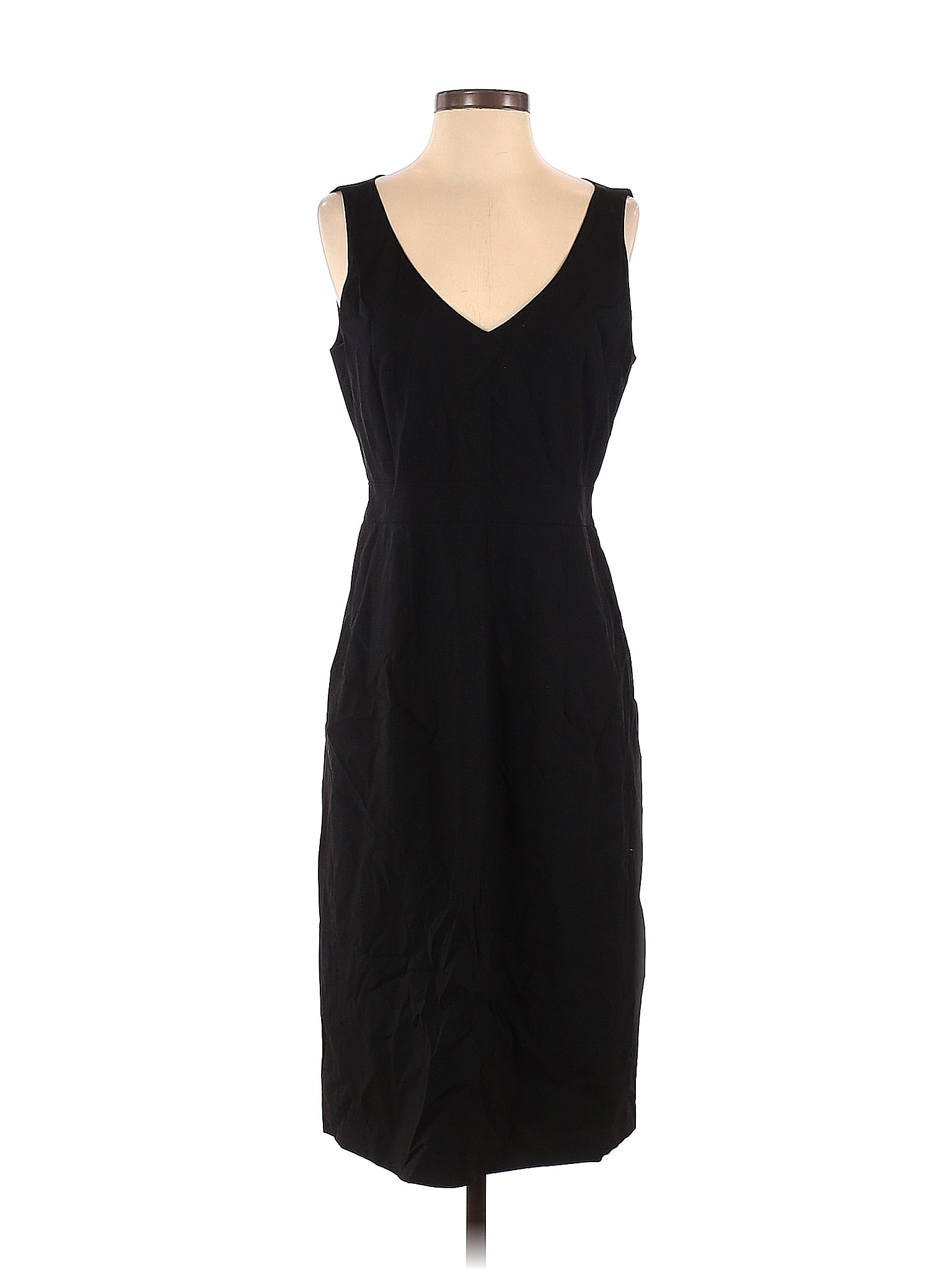 J Crew 100 Wool Solid Black Cocktail Dress Size 8 77 Off Thredup