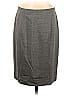 Brooks Brothers Houndstooth Jacquard Marled Chevron-herringbone Gray Wool Skirt Size 8 - photo 1