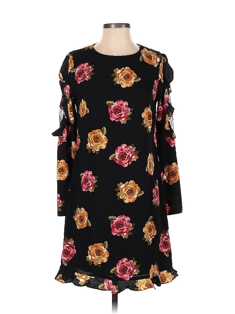 Pre-owned Nicole Miller Studio Casual Dress In Black