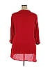 Zac & Rachel 100% Polyester Solid Red Long Sleeve Blouse Size 2X (Plus) - photo 2
